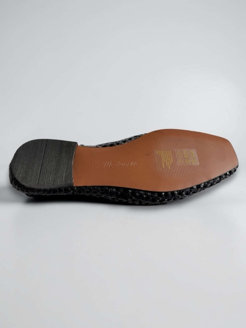 Madewell Mylie Handwoven Leather Ballet Flats Juniper Berry Navy - Picture 5 of 5